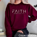 Faith Bible Verse Pullover Sweatshirt - Christian Apparel - Christian Apparel