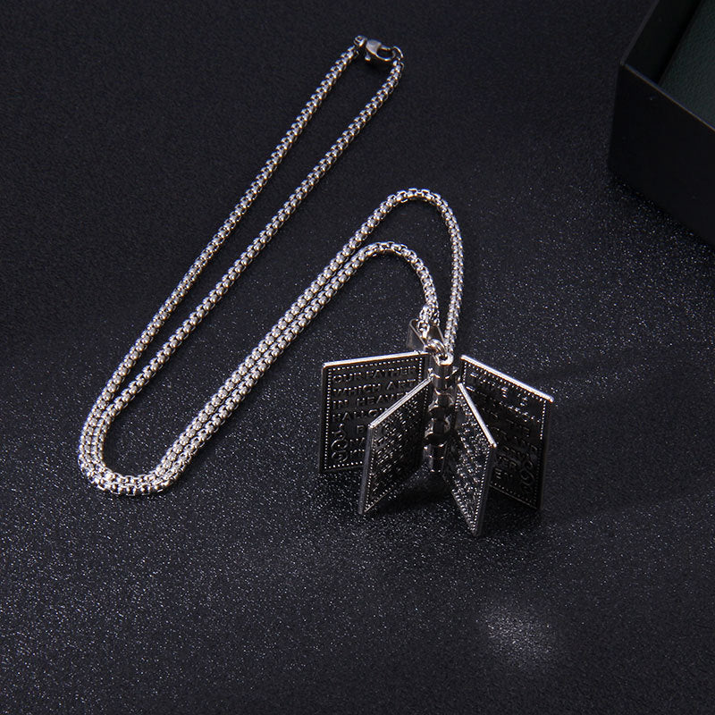 Faith-inspired electroplating alloy pendant for men and women