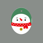 Round Christmas tree cardboard hangtag for holiday gifts