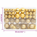 Festive golden ornament collection for the holidays
