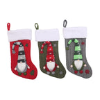 European inspired Christmas stocking socks for home decor