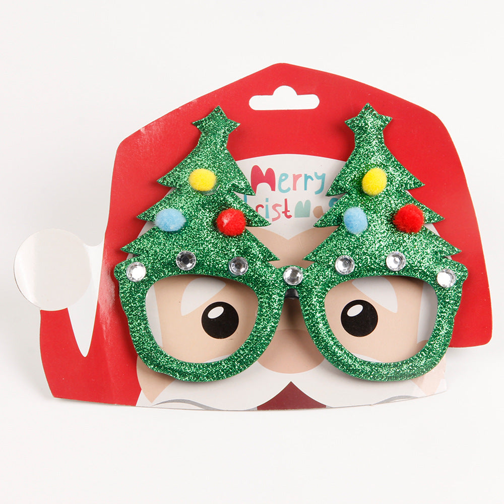 Christmas Party Glasses - Festive Holiday Dress Up Props - Christian Home Decor