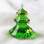 Close-up of crystal Christmas ornament showing quality craftsmanship