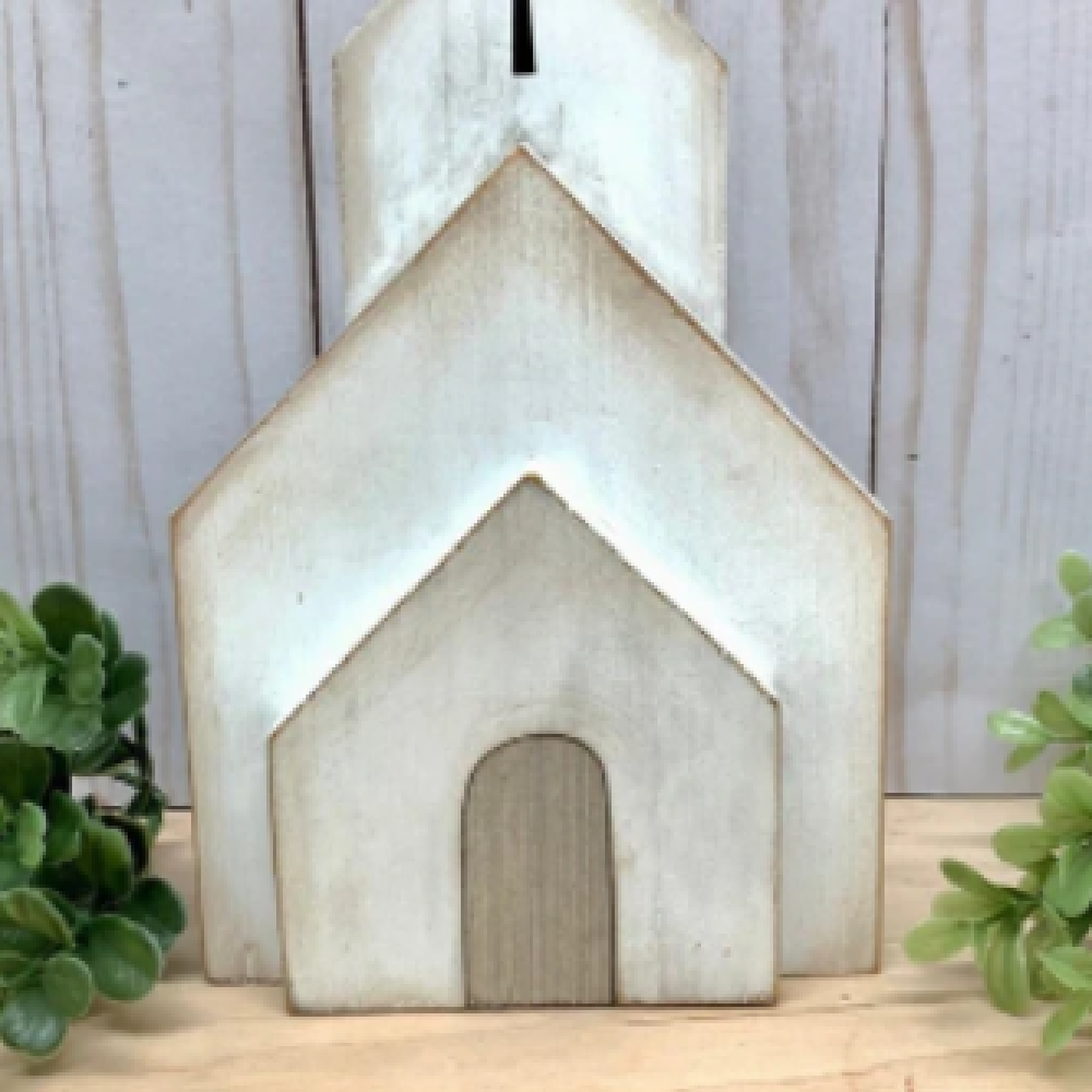 Four-piece wooden Jesus tray set displayed together Main image