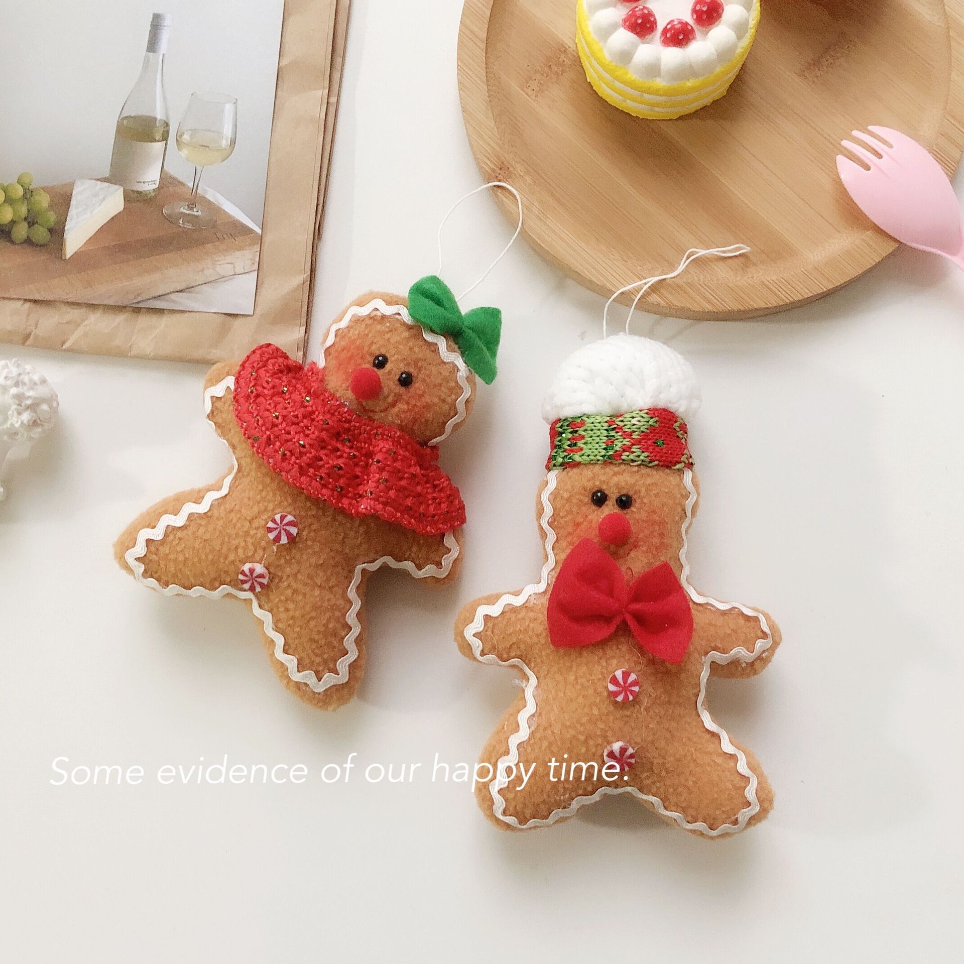 Christmas biscuit man ornament displayed as holiday tree decoration