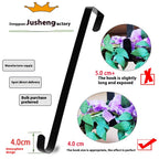 Retractable Christmas hook stored neatly when not in use for seasonal decoration setup
