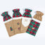 Christmas tree wine bottle bag with festive red cloth design for holiday celebrations