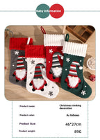Red Christmas stocking gift bag perfect for holiday treats and small gifts