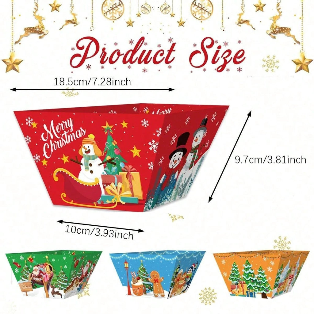 Disposable paper trays featuring gingerbread man for holiday gatherings