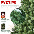 Christmas tree with memory wire branches and festive greenery