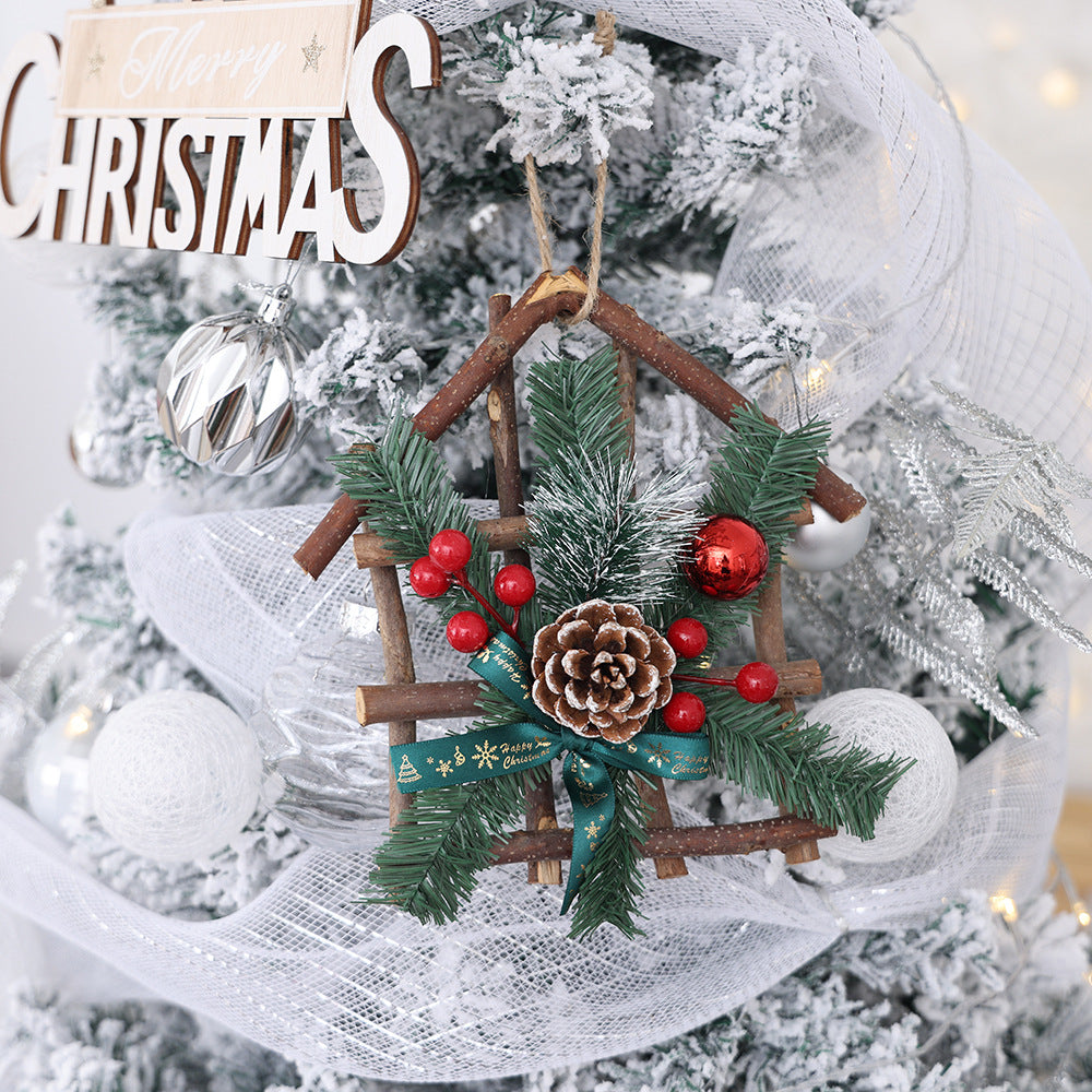 Five-pointed star ornament displaying on a Christmas tree with warm lighting, faith decoration