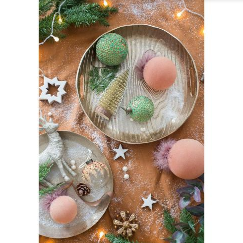 12-Piece Glass Christmas Ball Ornament Set - Christian Home Decor Secondary image