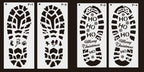 Christmas Footprints Hollow Out Template Ruler - Christian Home Decor
