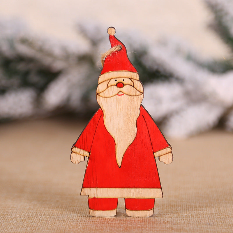 Faith-inspired wooden angel hanging ornament with natural hemp rope for seasonal display