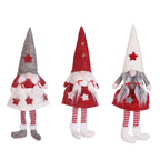 Charming Christmas figurine in white hat style for holiday home decor