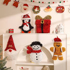 Gingerbread Man Christmas Fabric Pendant - Christian Jewelry