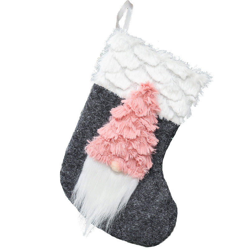 Christmas gift bag style stocking for festive holiday stuffers