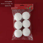 Pure White Foam Snowball Christmas Ornaments (6 Pack) - Christian Home Decor