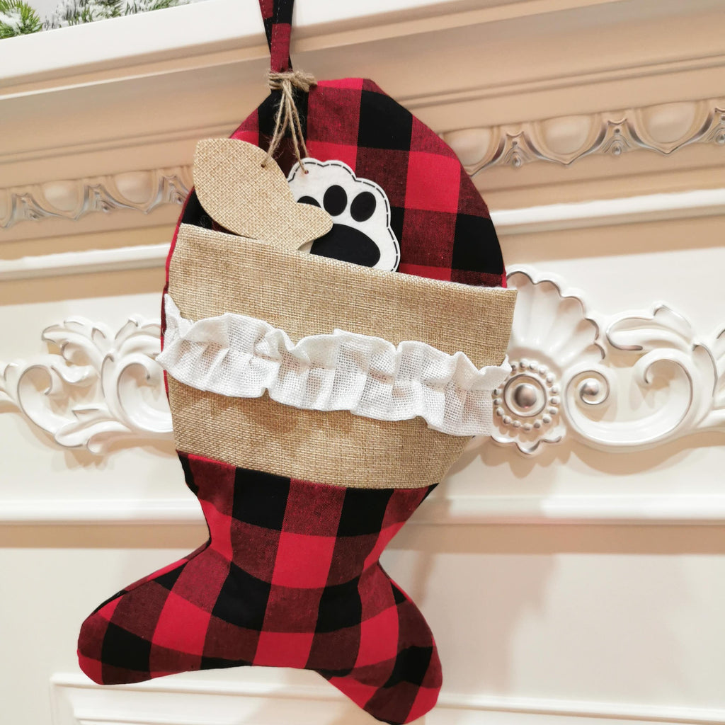 Seasonal Christmas pet socks in multiple design variants