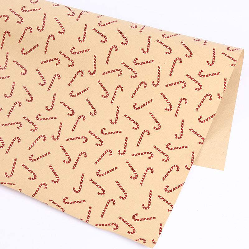 Festive gift wrapping station with Kraft paper