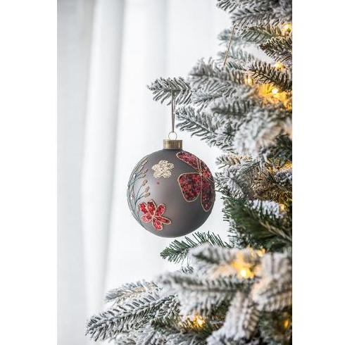 Multi-colored glass Christmas ball ornaments for holiday tree decorating