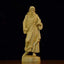 Intricate boxwood carving depicting Jesus Christ in Chinese style