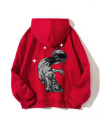 Brown Jesus letter print hoodie for women