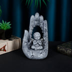 Decorative resin craft showing sacred Jesus prayer scene for shelves and prayer spaces