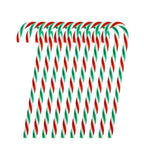 Christmas candy cane ornament set for tree and window display