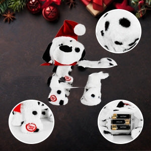 Holiday home décor featuring animated Christmas dog character