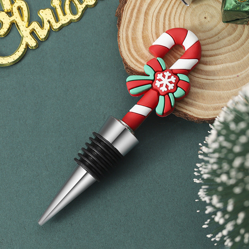 Christmas tree wine stopper for festive celebrations