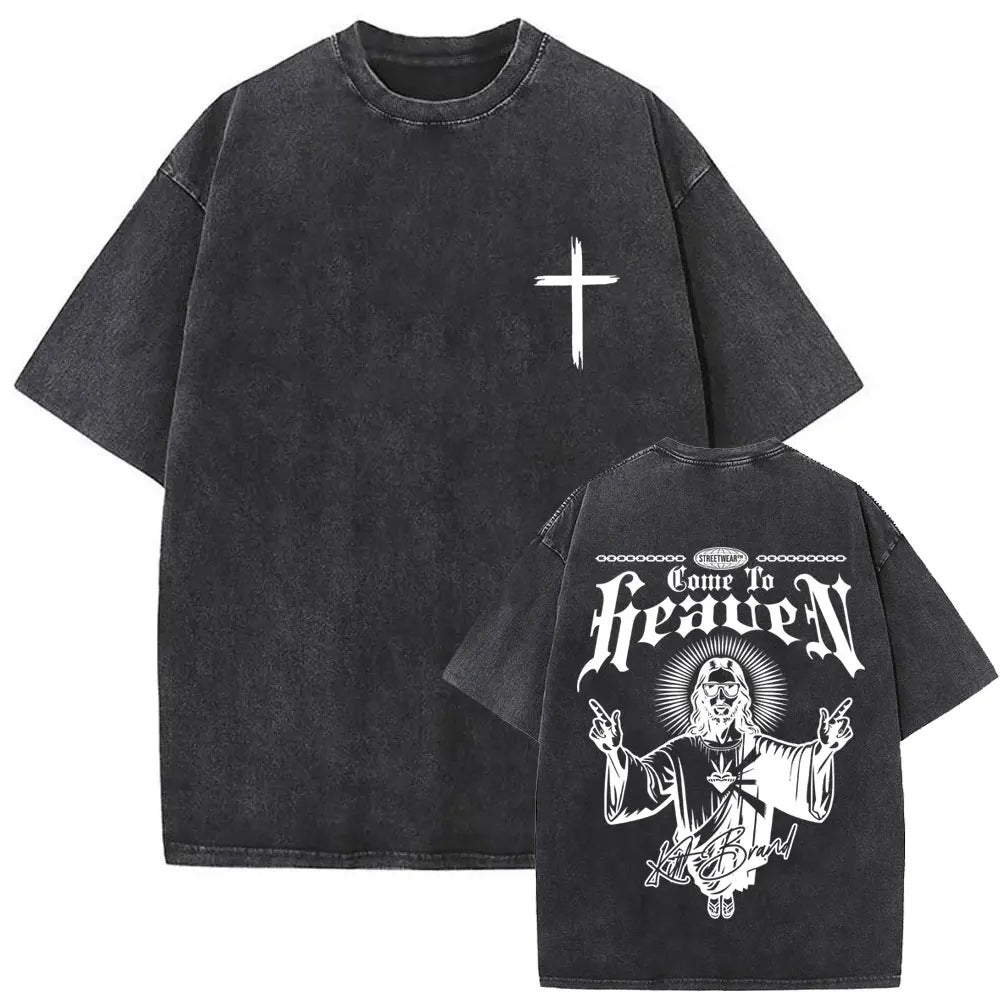 Forgive Them Father Vintage Jesus T-Shirt - Christian Apparel