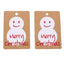 Vintage kraft paper Christmas gift tags with festive holiday designs