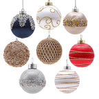 Painted Foam Christmas Ball Ornament Set (9pcs) - Christian Jewelry