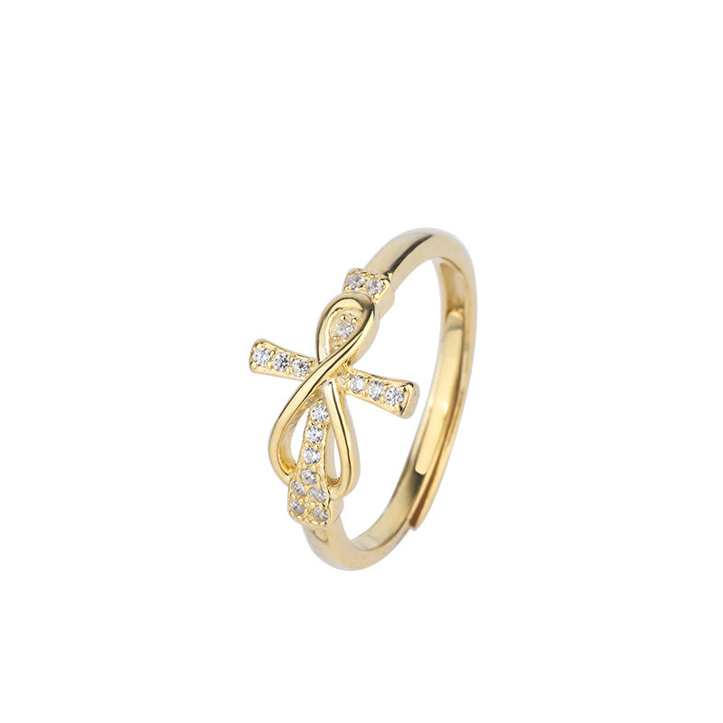 Faith jewelry cross ring displaying spiritual symbol