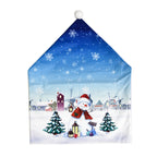 Holiday chair cover for cozy Christmas home atmosphere