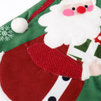 Holiday gift bag in sock-elderly style red and green colors