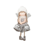 Elegant white lace angel hanging ornament for Christmas trees