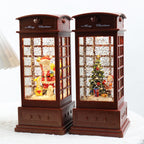 Set of Christmas music box ornaments in multiple themed designs