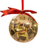 Book Filled Christmas Ball Ornament for holiday tree