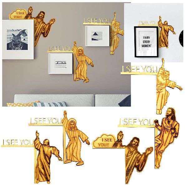 Home blessing sculpture depicting Jesus presence with angel guardian
