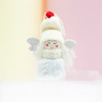 Cute angel girl pendant ornament in festive holiday colors
