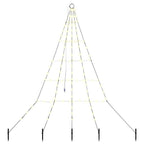 Festive LED Christmas tree with 112 warm white lights and 8 lighting modes