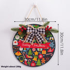 European style wooden Christmas decoration hanging display
