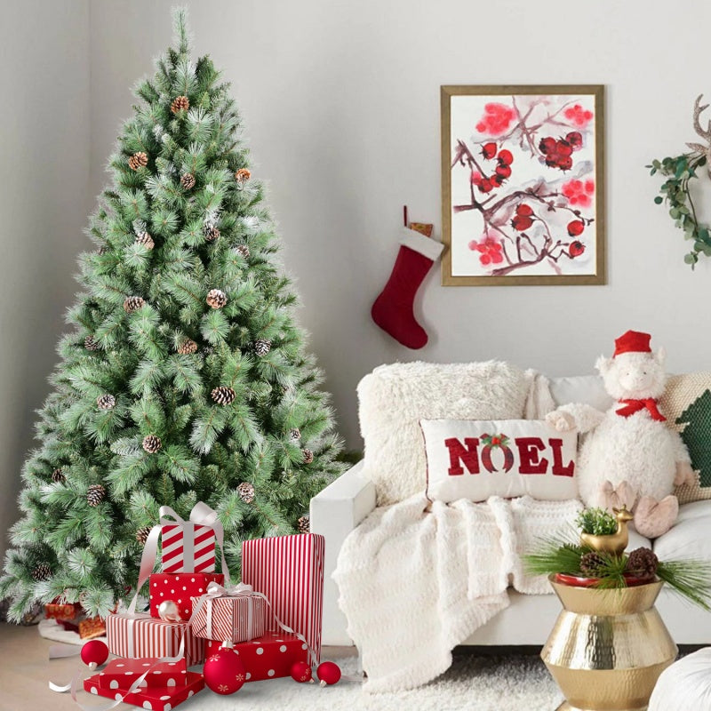 Mixed Needle Christmas Tree with Pine Cones - Holiday Home Decor - Christian Home Decor