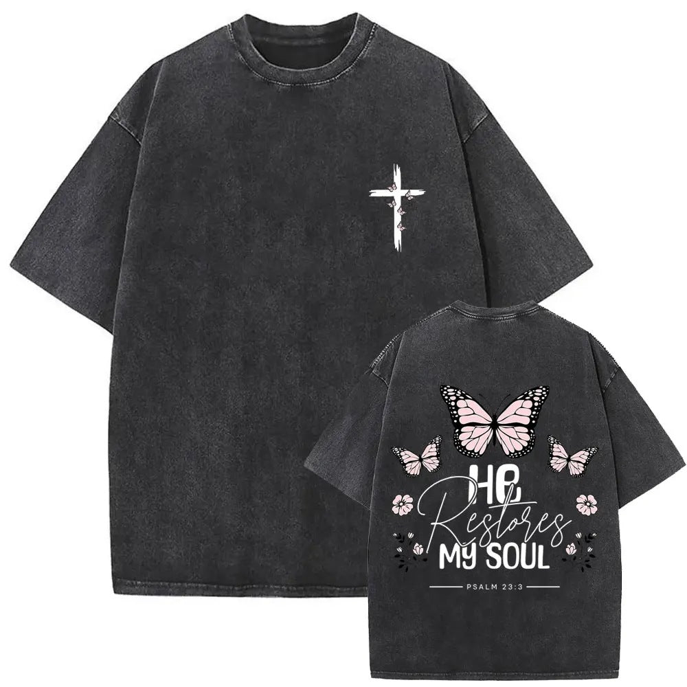 Forgive Them Father Vintage Jesus T-Shirt - Christian Apparel