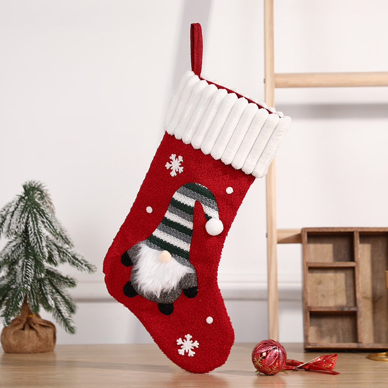 Embroidered Christmas Stocking Gift Bag Secondary image