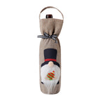 Christmas wine bottle cover in Nordic style with seasonal appeal