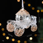 Christmas pendant ornament showcasing delicate snowflake pattern
