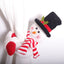 Snowman curtain buckle with velcro closure in festive setting
